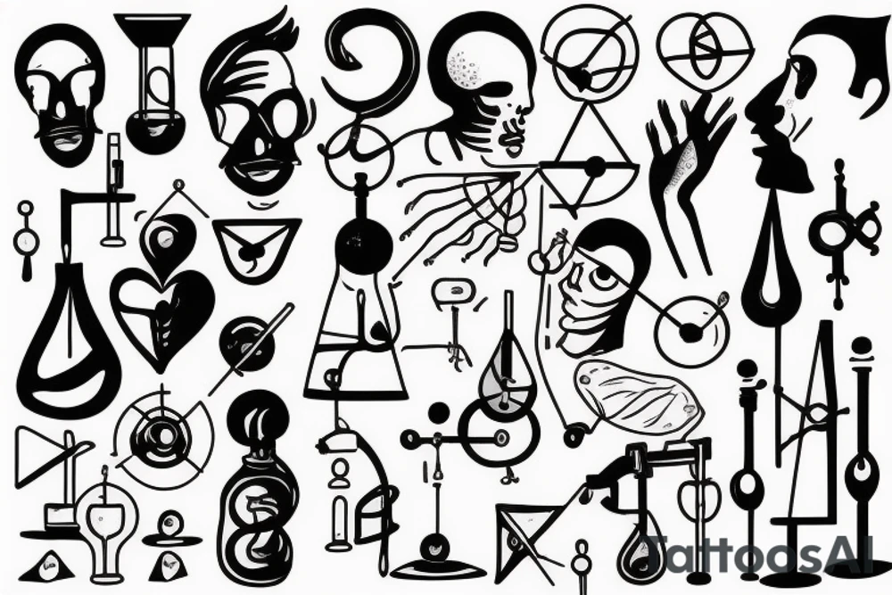science, love tattoo idea