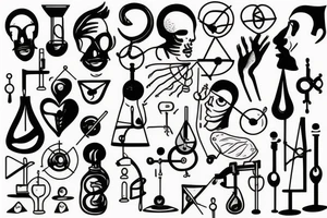 science, love tattoo idea