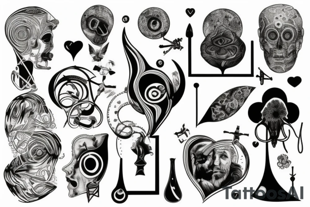 science, love tattoo idea