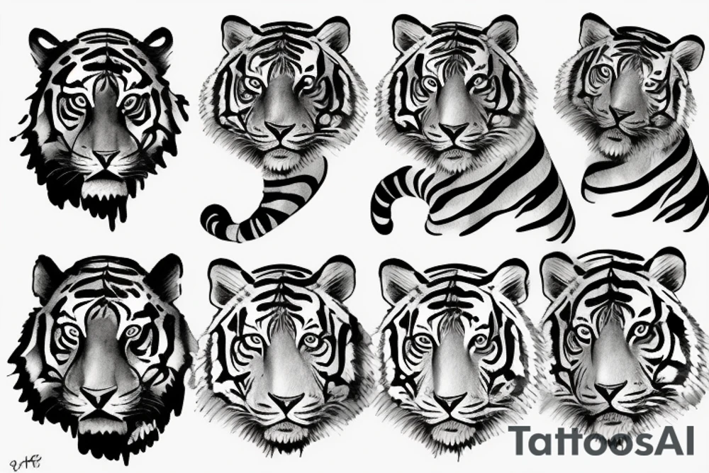 tiger tattoo idea