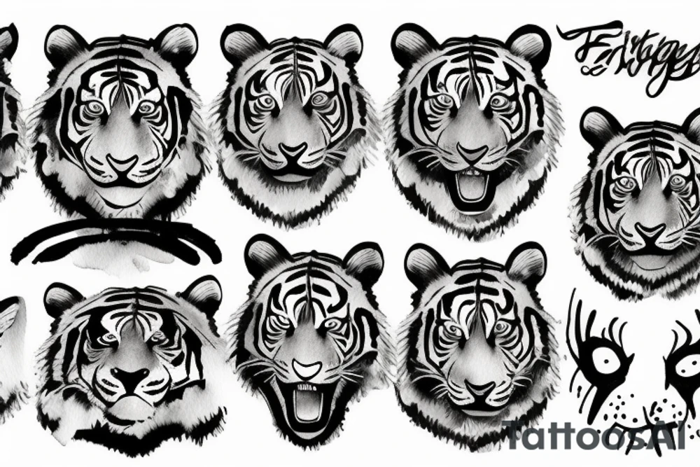 tiger tattoo idea