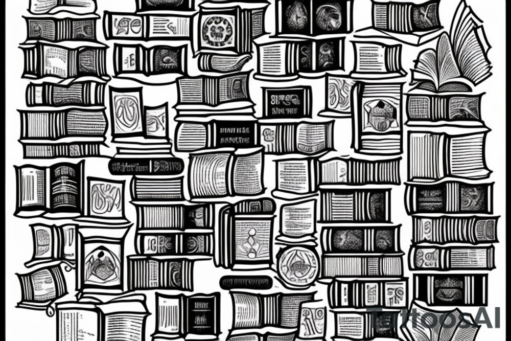 Books tattoo idea