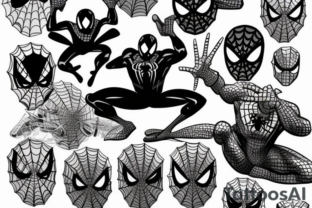spiderman tattoo idea