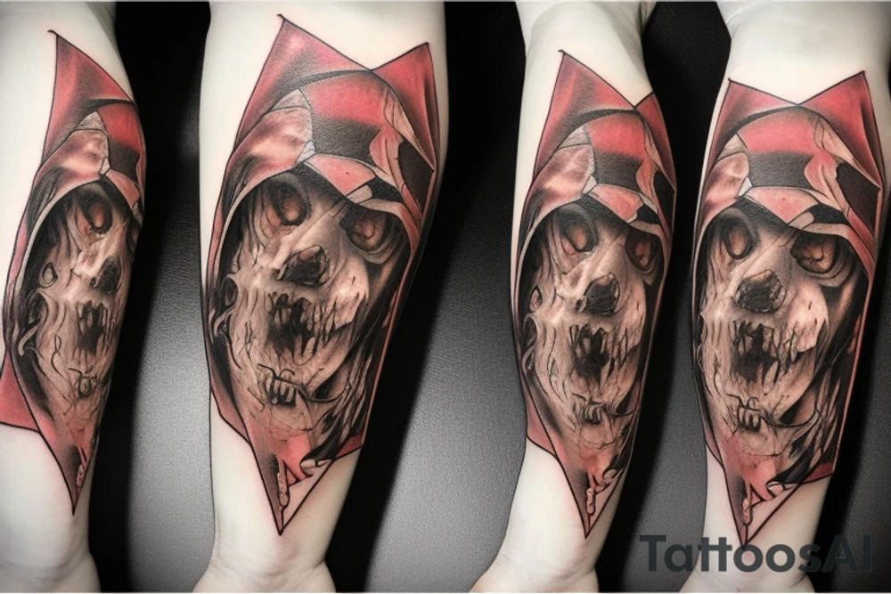 cerberus standing on the styx river tattoo idea