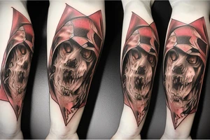 cerberus standing on the styx river tattoo idea