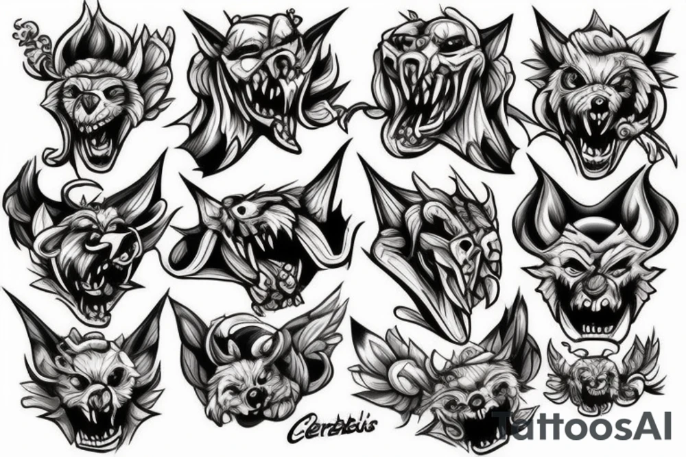 cerberus tattoo idea