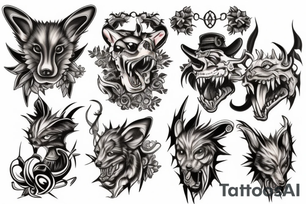 cerberus tattoo idea