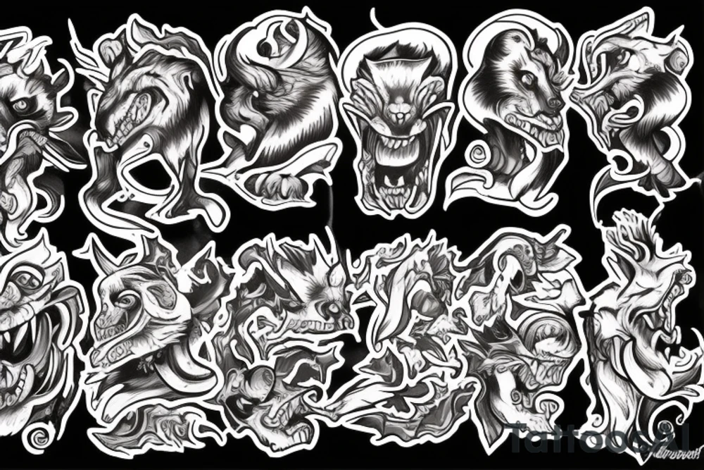 cerberus tattoo idea