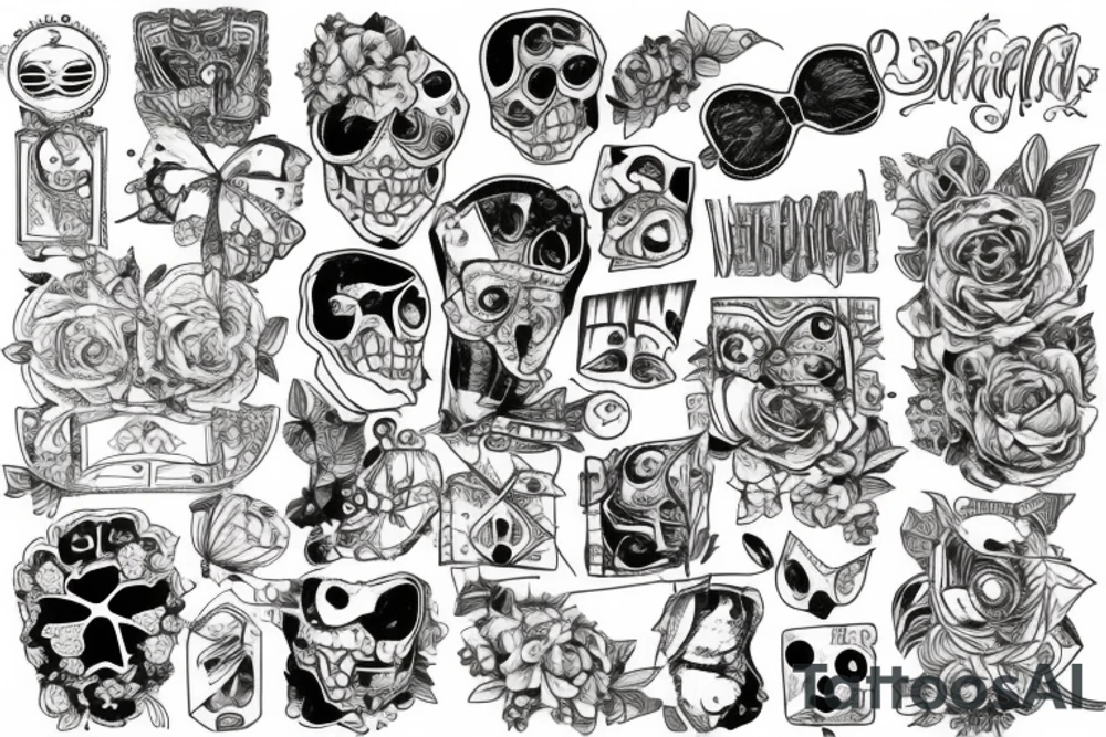 patchwork tattoo idea