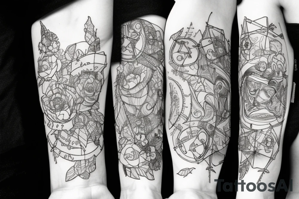 patchwork tattoo idea