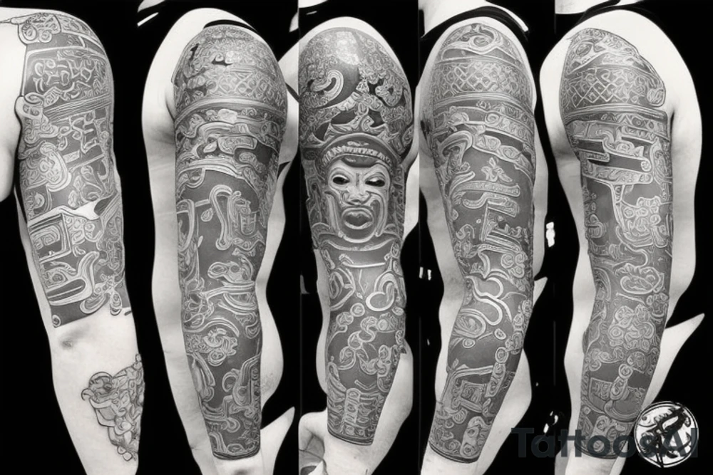 Samurai slave tattoo idea
