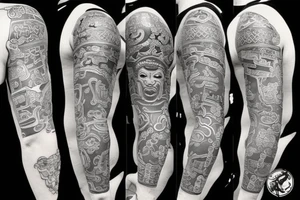 Samurai slave tattoo idea