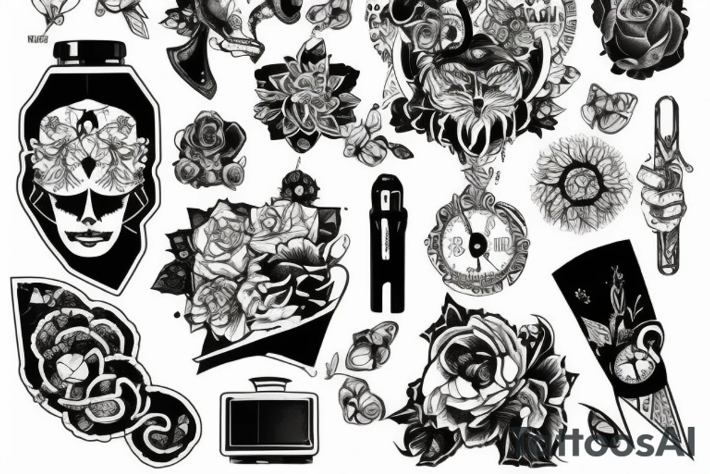 patchwork tattoo idea
