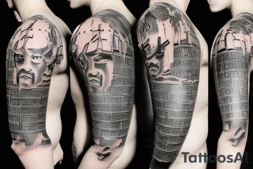Samurai slave tattoo idea