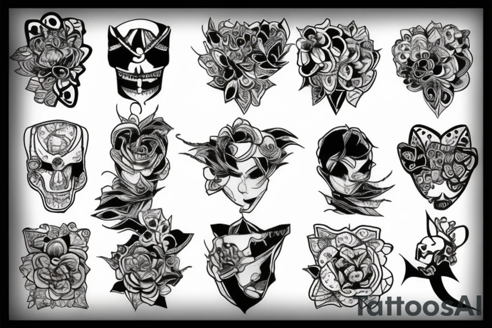 patchwork tattoo idea