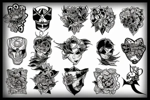 patchwork tattoo idea