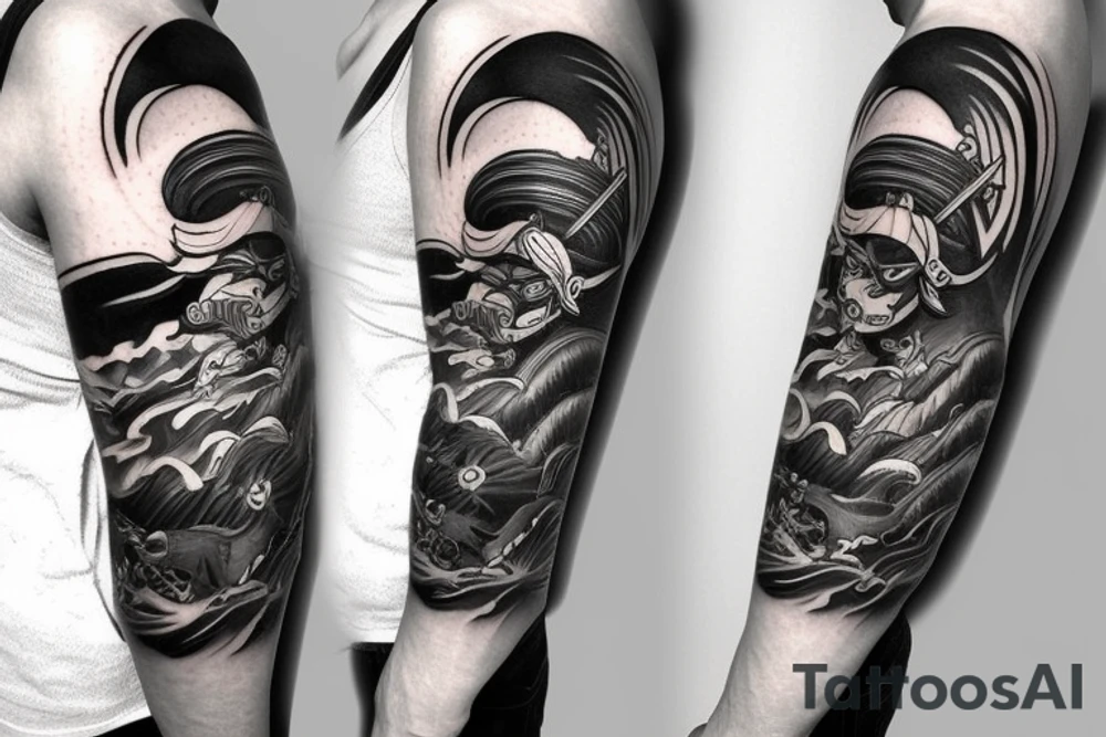 Samurai sleeve tattoo idea