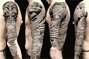 Samurai sleeve tattoo idea