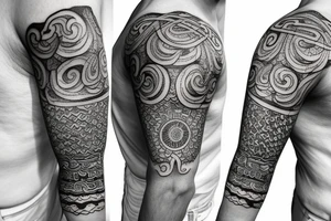 Samurai sleeve tattoo idea