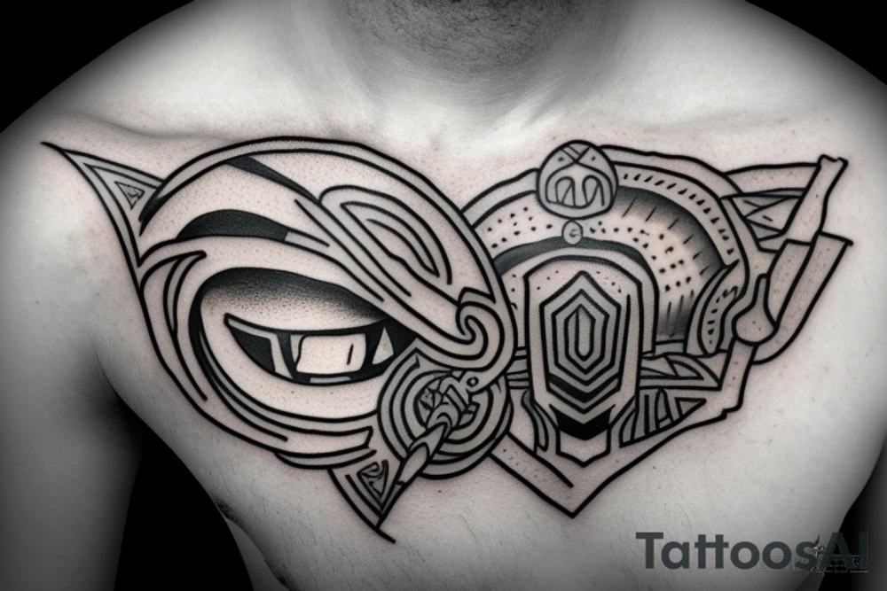 Spartan Helmet from the side tattoo idea