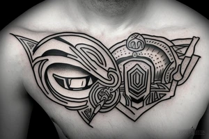 Spartan Helmet from the side tattoo idea