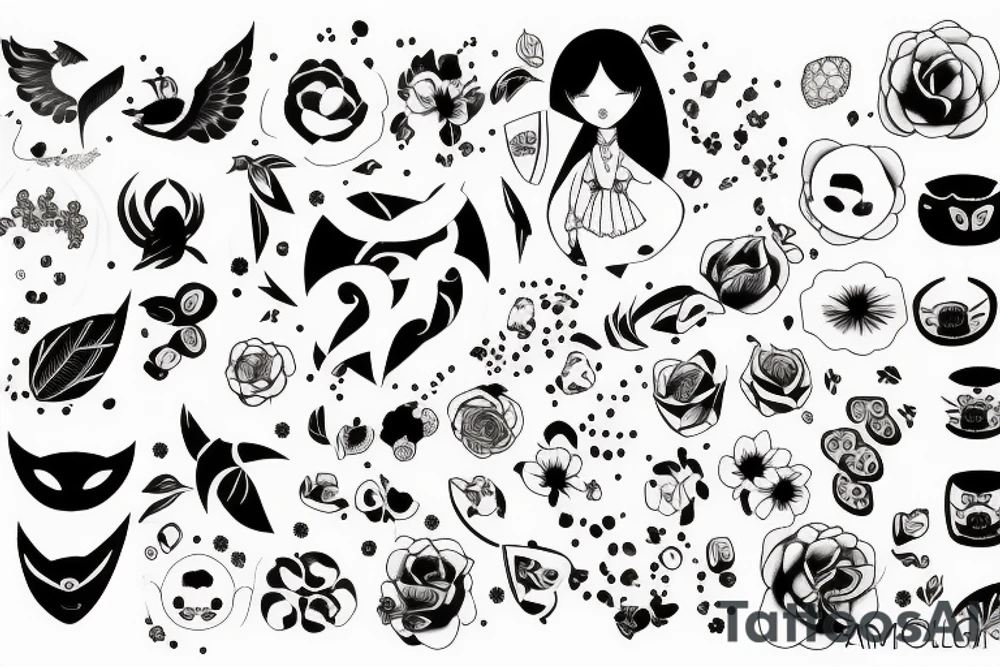 amime small tattoo idea