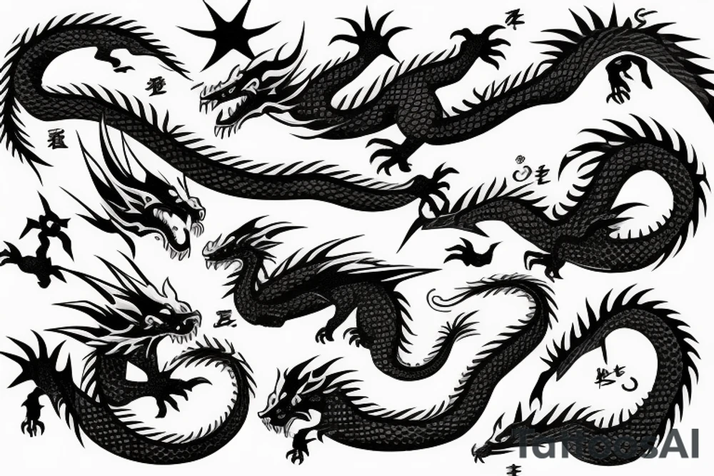 small dragon tattoo idea