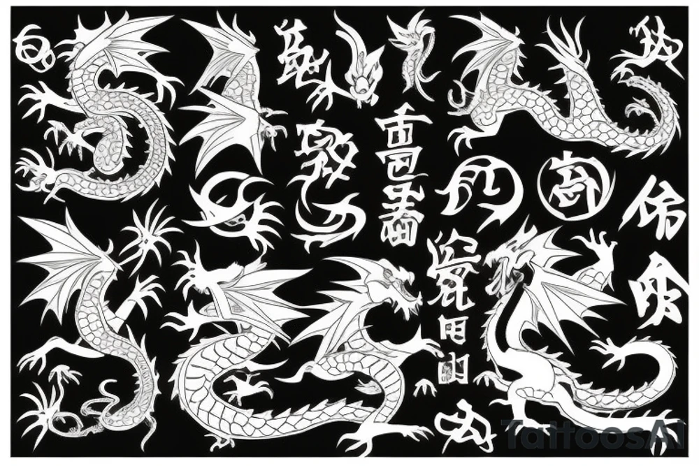 small dragon tattoo idea