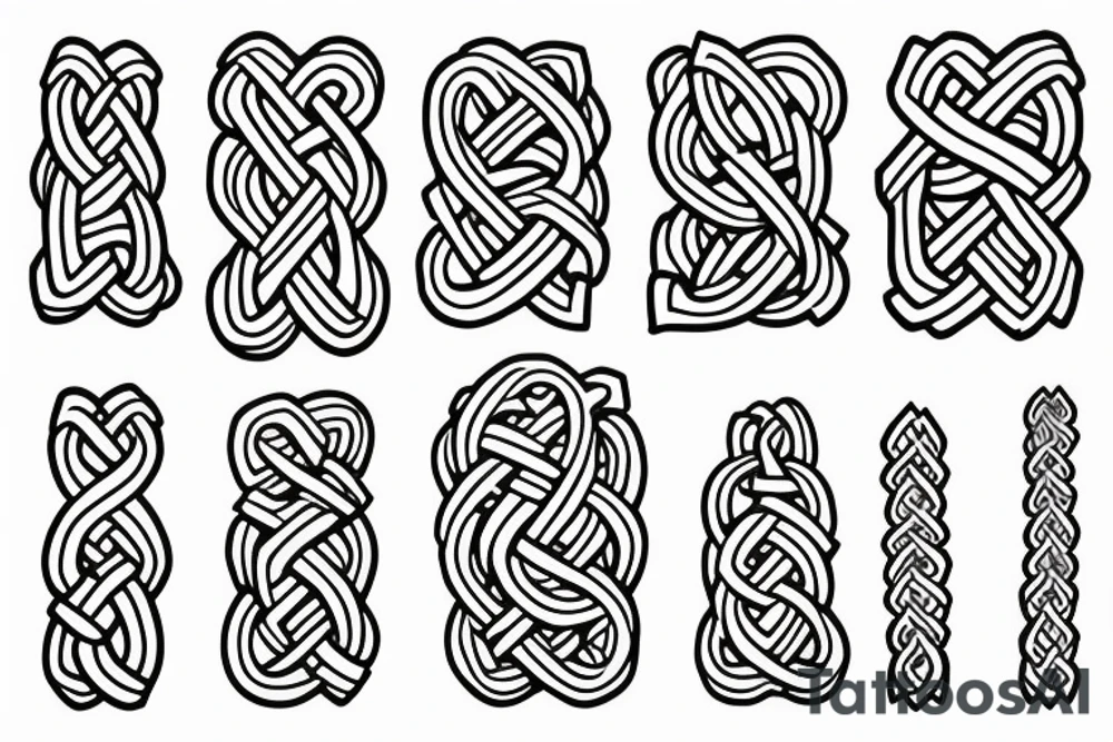 Nordic knot tattoo idea