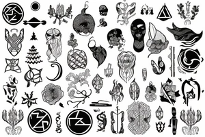 Nordic line tattoo idea