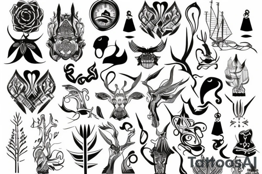 Nordic line tattoo idea