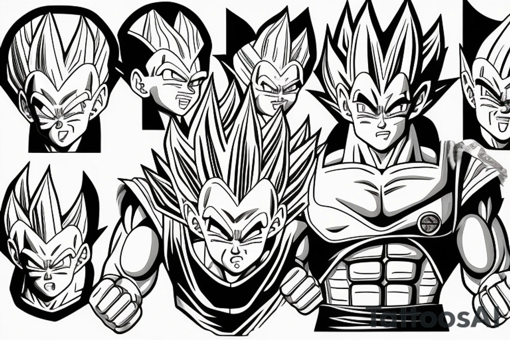 Vegeta goku tattoo idea