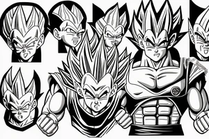 Vegeta goku tattoo idea