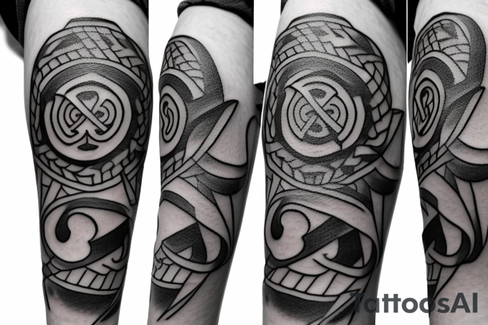 Small anime Black clover tattoo but not a character or their symbols tattoo idea