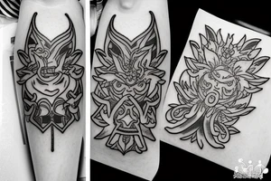 Small anime Black clover tattoo but not a character or their symbols tattoo idea