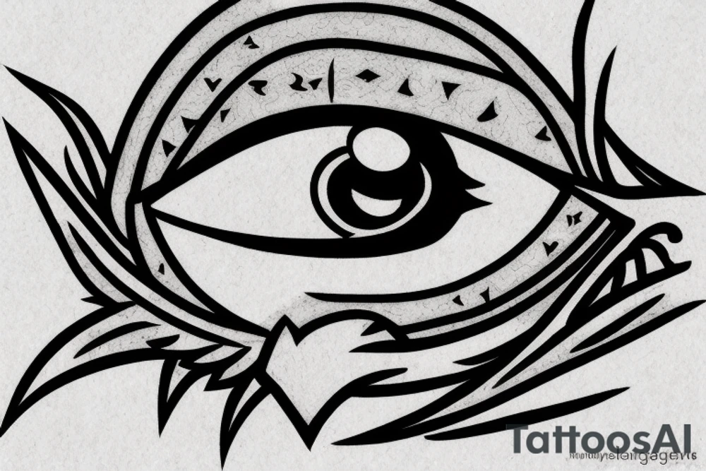 Raven with sharingan eye tattoo idea