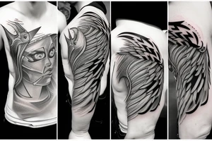 Hawk and lightning bolt tattoo idea