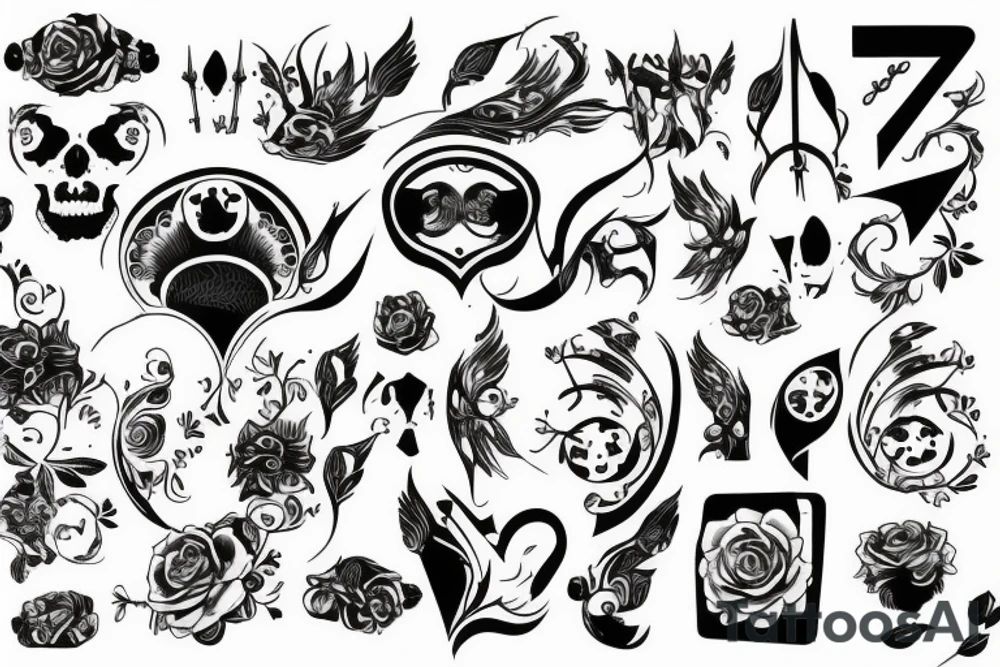 Ojciec z synem tattoo idea