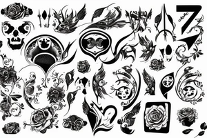 Ojciec z synem tattoo idea