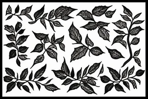 Name Hollyn with holly tree tattoo idea