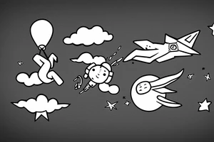 Astronaut falling out of the sky tattoo idea