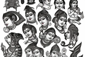 Hindu gods tattoo idea