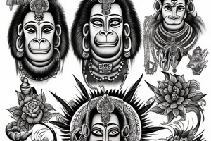 Hanuman tattoo idea