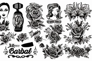 Gay woman barber tattoo idea