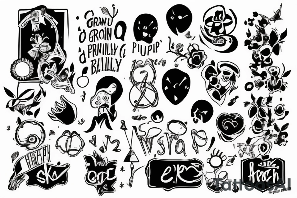 Having to grow up really early in life due to family problems and responsibilities tattoo idea