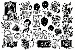 Having to grow up really early in life due to family problems and responsibilities tattoo idea