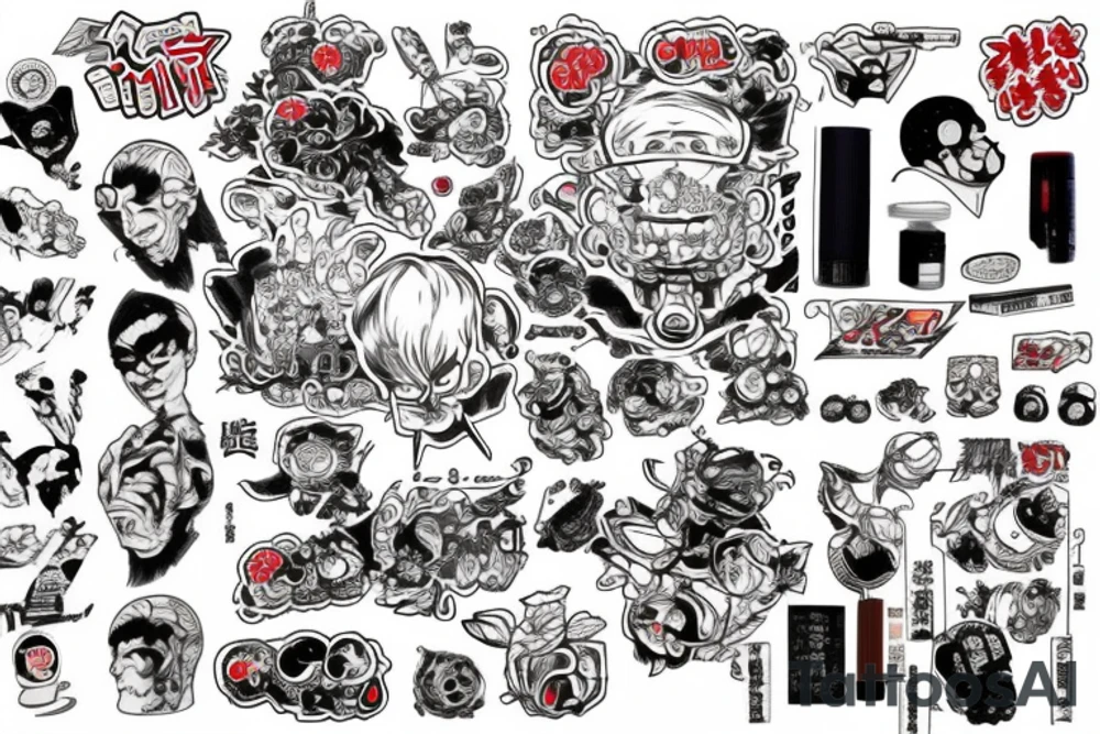 Akira pill tattoo idea