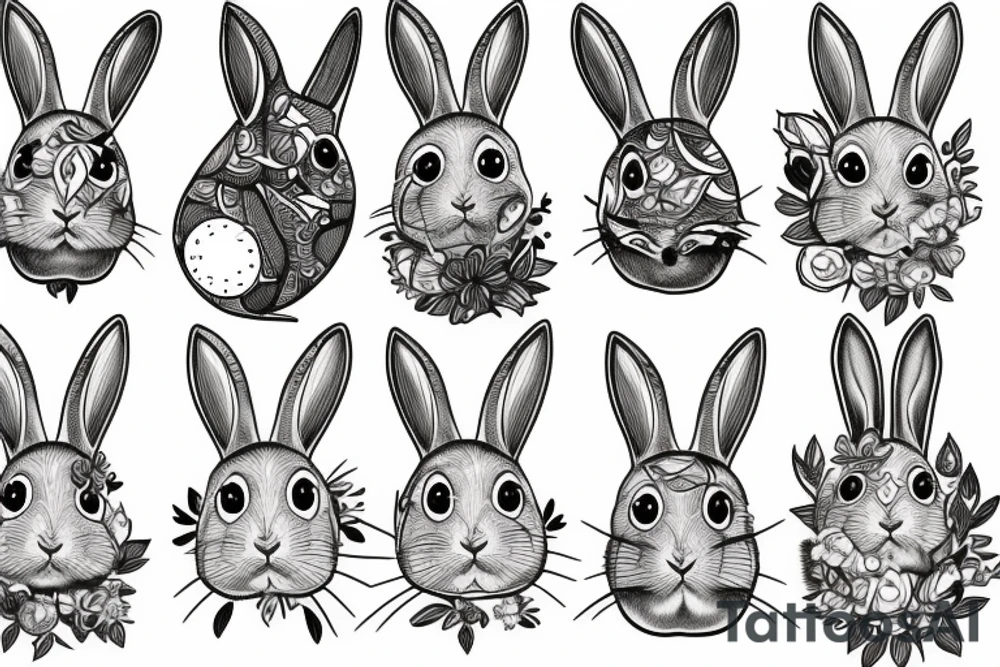 bunny tattoo idea