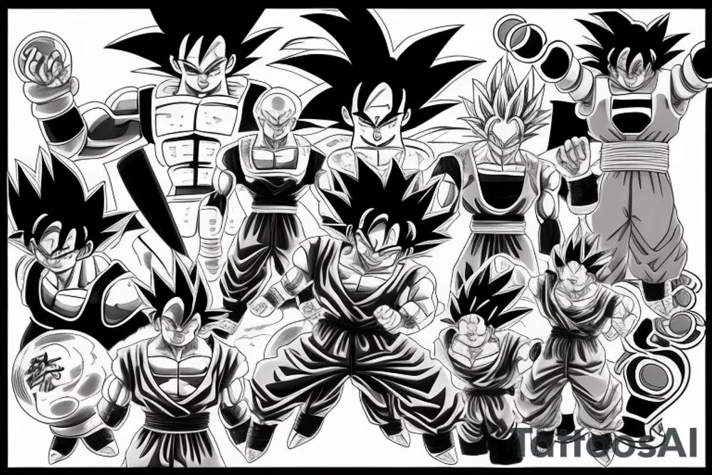 Dragon ball tattoo idea