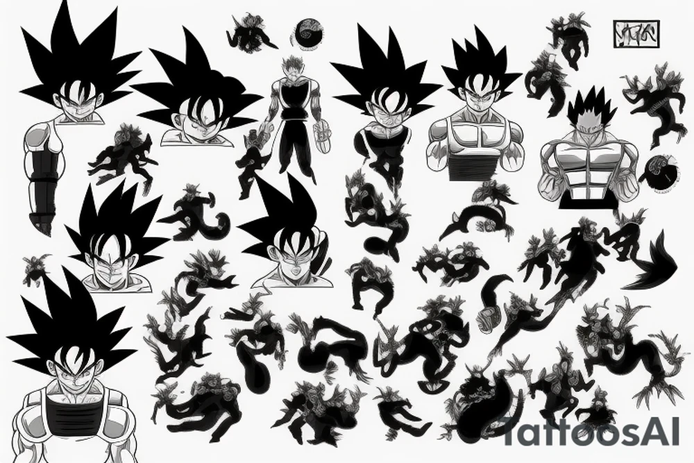Dragon ball tattoo idea